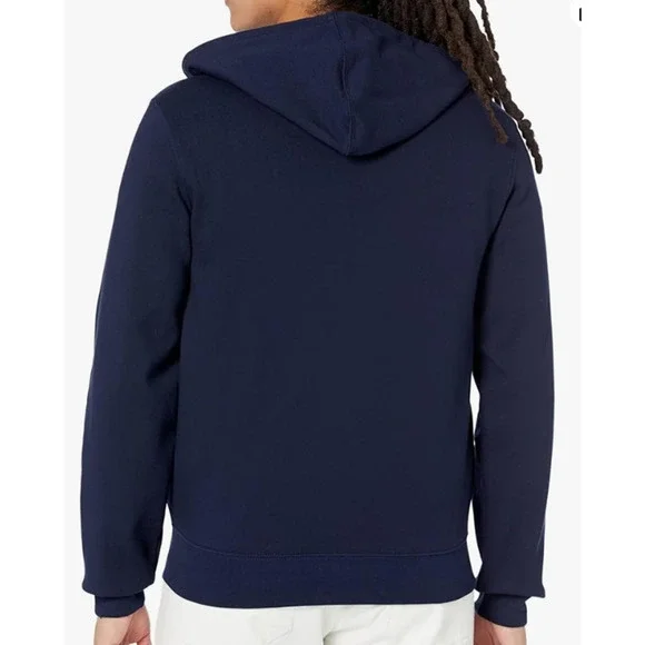Lacoste Long Sleeve Classic Fit Full Zip Graphic Hoodie Navy Blue L